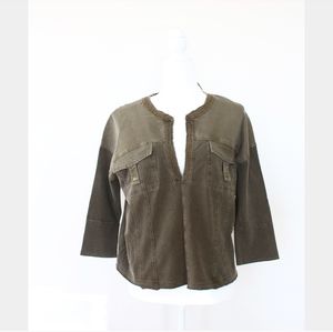 SALE! NWT FREE PEOPLE SPLIT NECK COTTON TOP